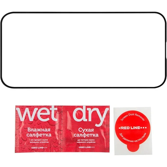 Защитное стекло Red Line iPhone 15 Pro Max FULL GLUE черный