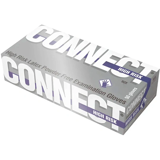 Перчатки мед.смотров. латекс,н/с,н/о, CONNECT High Risk XL 25пар/уп, ПС