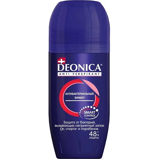 Дезодорант-антиперспирант DEONICA FOR MEN Антибак эффект 50мл ролик шоубокс