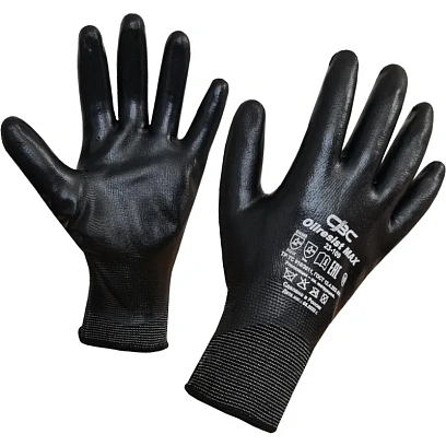 Перчатки защит ОЙЛРЕЗИСТ MAX (арт.23-109) нитрил покрытие на полиэфире р.11