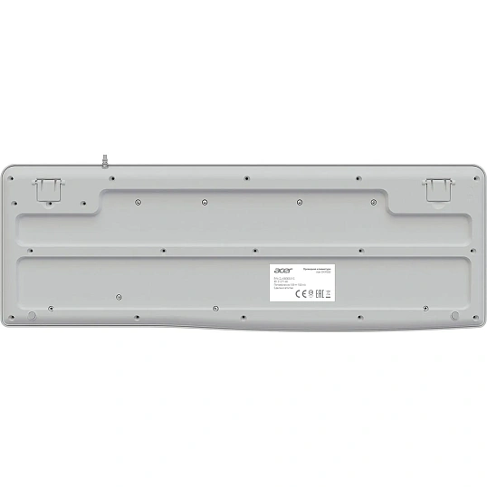 Клавиатура Acer OKW500 белый USB Multimedia (ZL.KBDEE.01S) каб.:1.8м