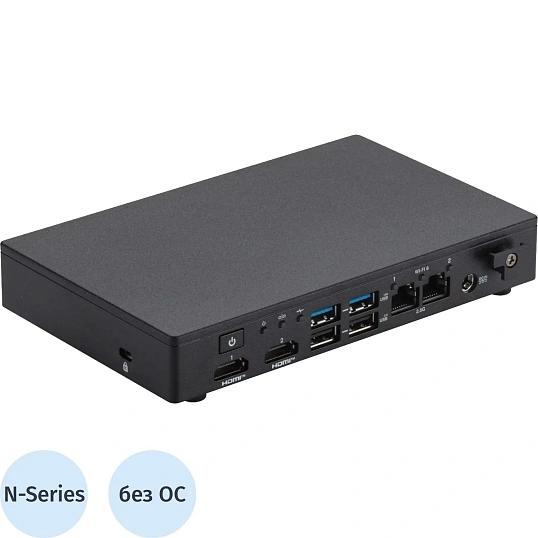 Неттоп ASUS NUC13BRK (90AS0011-M000C0) N50/Intel UHD/DOS/Black