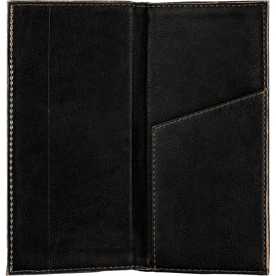 Папка адресная для счета с отстрочкой М.701 черная , кожзам