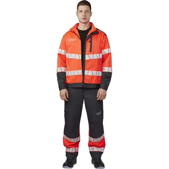 Куртка летняя мужская Равелин красн./графит (р.56-58) 194-200