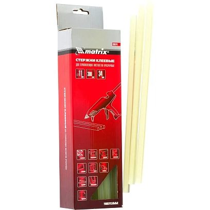 Стержень клеевой Matrix 11x300 мм, прозрачный, 34 шт. (930741)
