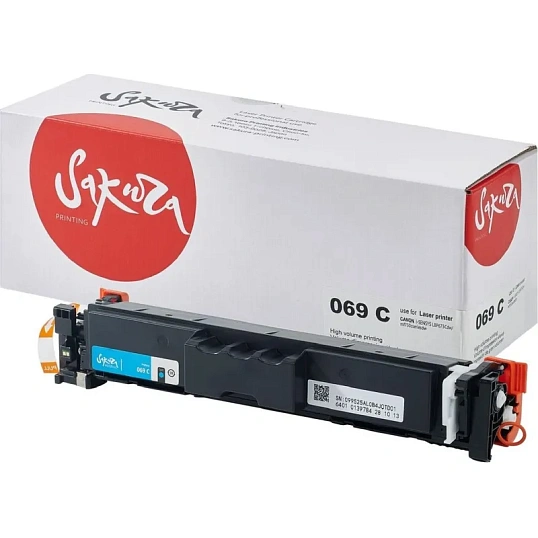 Картридж лазерный Sakura 069C гол. для Canon LBP673Cdw/MF752Cdw/MF754Cdw