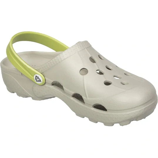 Сабо женские EVART Ола дымчато-серый/салатовый р.37