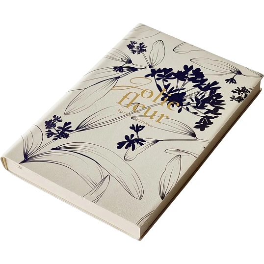 Ежедневник недатированный IF 140x200мм 160л мягк Цветы I1863/ivory