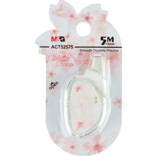 Корректирующая лента M&G Sakura 5мм x 5м, в ассортименте, блистер