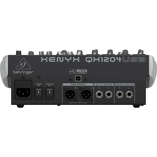 Микшерный пульт Behringer QX1204USB, 10 кан, DSP FX Klark Teknik, USB-audio