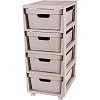 Комод BP_на колесах LUXE, 4 ящика, 300х385х690 мм (Светло-бежевый)