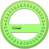 Транспортир 10 см 360  градусов, NEON Cristal, цвет ассорти ТР41