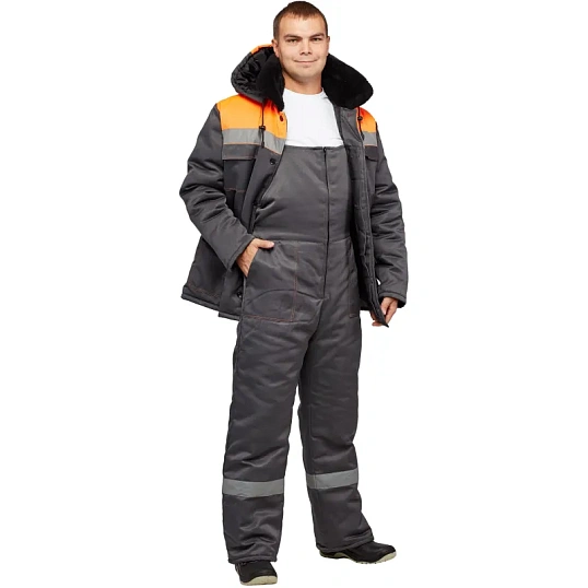 Костюм зимний муж з35-КПК сер/оранж ( 48-50) 158-164 (Арсенал-СП)