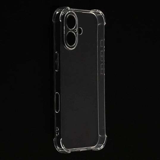 Чехол RedLine iBox Crystal для iPhone 17, с усил.углами, силикон, прозр