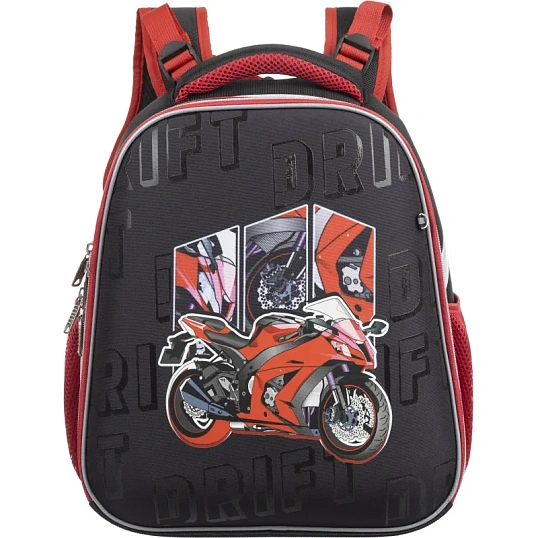 Ранец Комус Класс Basic  Urban Moto , 2 отд, эргоном спинка