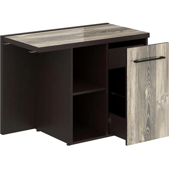 Тумба SL_Morris приставная правая MCRT1055(R) Дуб Базель/Венге Магия