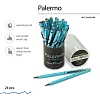 Ручка шариковая автомат. PALERMO бирюз.мет.корп, 0,7мм син 20-0250/09