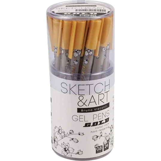 Ручка гелевая SKETCH&ARTUniWrite.GOLD 0,8мм ЗОЛОТАЯ 20-0312/02