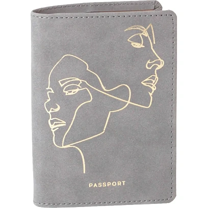 Обложка на паспорт Life Line, серая, Op5011110