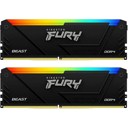 Модуль памяти Kingston FURY Beast DIMM DDR4 16GB(2x8gb)(KF432C16BB2AK2/16)