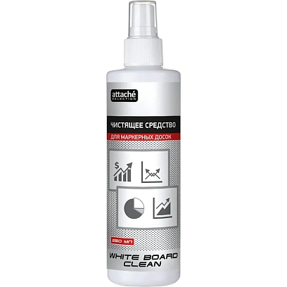 Спрей для чистки маркерных досок Attache Selection White Board Clean 250мл