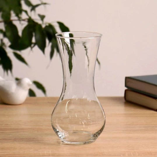 Ваза для цветов 'Весна', 670 мл, 17x8 см, стекло, прозрачная, 758600
