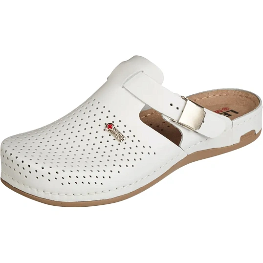 Сабо Leon белые (мод. MED950), р. 41