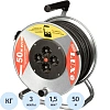 Удлинитель 50 м метал. катушка LUX КГ 3x1.5кв.мм, 16А,4 розетки с з/к44150