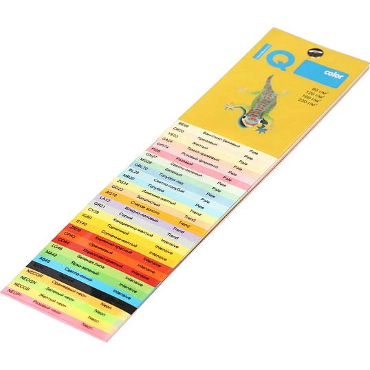 Бумага цветная IQ COLOR (А4,80г,BE66-ванильно-бежевый) пачка 500л.