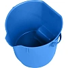 Ведро FBK 9л синее, армир. пластик противоударный, круглое, 80102-2