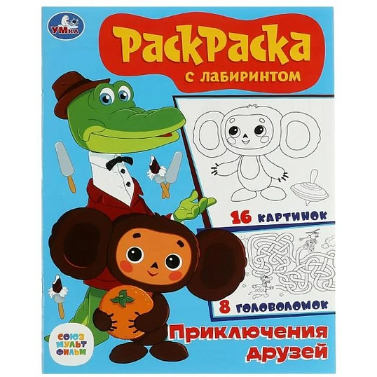 Раскраска с лабиринтом микс 195х255 16стр 14шт/уп, в ас-те