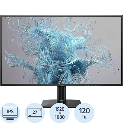 Монитор Philips 27 27E2N1110 FHD/IPS/120Гц/250cd/VGA/HDMI/черный