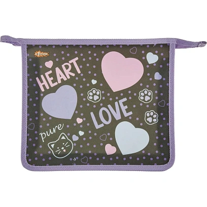 Папка для тетрадей Heart, А5, пластик, ПТ-713