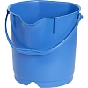 Ведро FBK 9л синее, армир. пластик противоударный, круглое, 80102-2