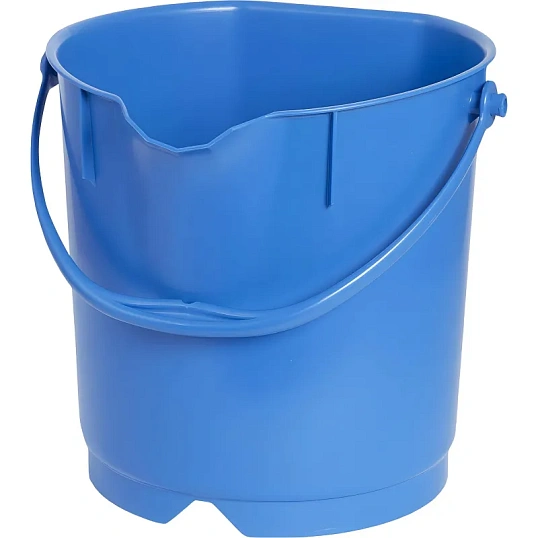 Ведро FBK 9л синее, армир. пластик противоударный, круглое, 80102-2