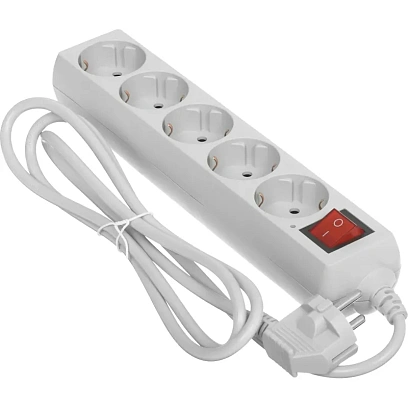 Сетевой фильтр Buro 500SL-1.5-G 1.5м (5 розеток) серый