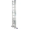 Лестница трехсекционная алюминиевая 3х10 ступеней TOPFORT