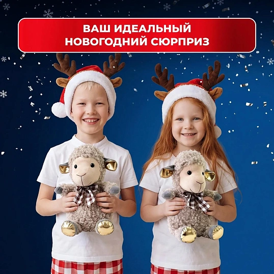 Новогодний сладкий подарок Барашек Мотя Игрушка 1000 грамм, K241