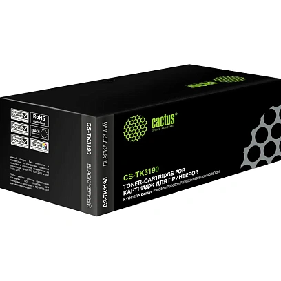 Картридж лазерный Cactus CS-TK3190 TK-3190 чер. для Kyocera P3055dn/P3060dn