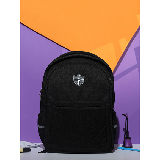 Рюкзак школьный Castle черный 45,5x31x14 см