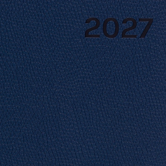 Ежедневник датированный 2027 ИМИДЖ Attache А5 168л,138x213,иск.кож,тем-син