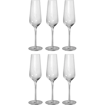 Бокал -флюте для шампанского 270 мл Optical d 6 см h24,5 см 6 шт/уп