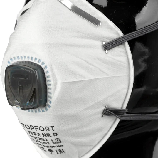 Полумаска фильтрующая TOPFORT 222 с кл FFP2 до 12ПДК 10шт/уп