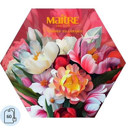 Чай Maitre de The Пионы 60 пакетиков 120г