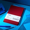 Ежедневник недатированный ATTACHE Soft touch А5, 140х200мм, 136л, красный