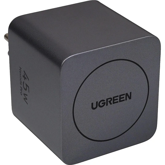 Зарядное устройство UGREEN X614(65822),выдв каб,45W GaN,USB-C&A,сер косм