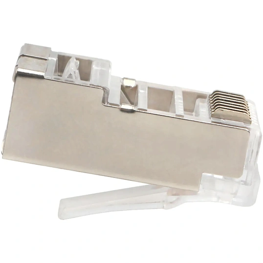Вилка Cablexpert RJ-45 (8P8C) PLUG5SP кат5e экр, 30 микрон, (100 шт.), пак
