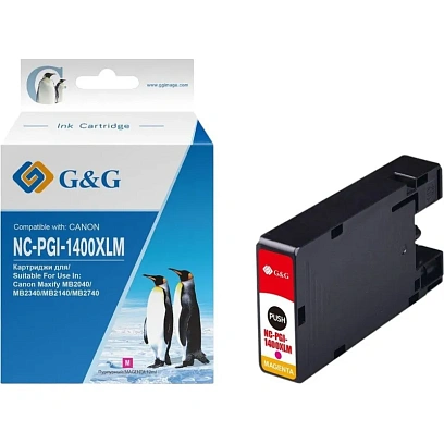 Картридж струйный G&G  PGI-1400XL M пур. для Canon MB2050/MB2350/MB2040
