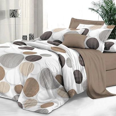 Постельное белье 1,5сп, Сатин наб.(нав.70х70-2шт) 141 Либерика