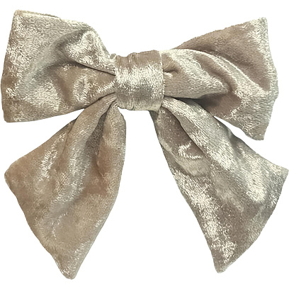 Бант из полиэстера, серебро, 2 штуки, 13х12,5х2см, 98162